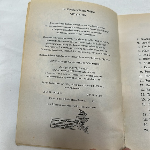 Captain Underpants, book - Picture 10 of 11